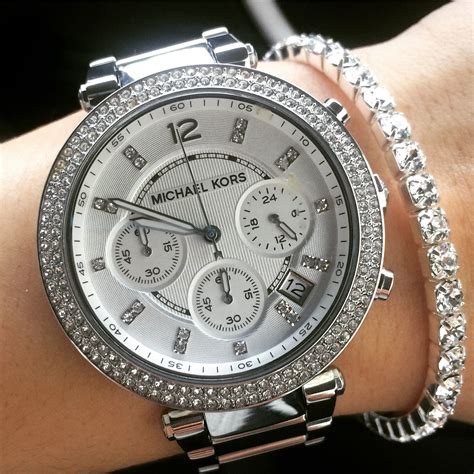 silver michael kors watch tumblr|michael kors silver watch.